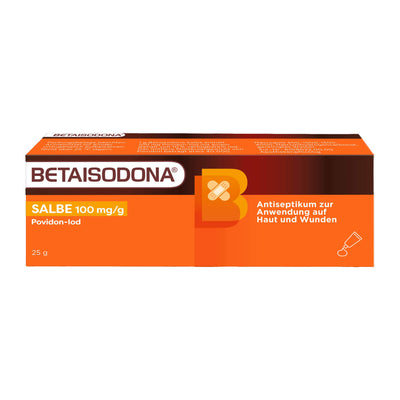 BETAISODONA Salbe - für die Erstversorgung von oberflächlichen Wunden und leichten Verbrennungen geeignet.