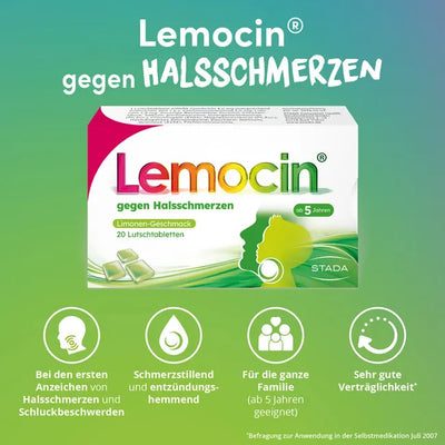 Lemocin Lutschtabletten gegen Halsschmerzen