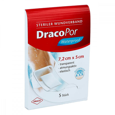 DRACOPOR waterproof Wundverband 5x7,2 cm steril
