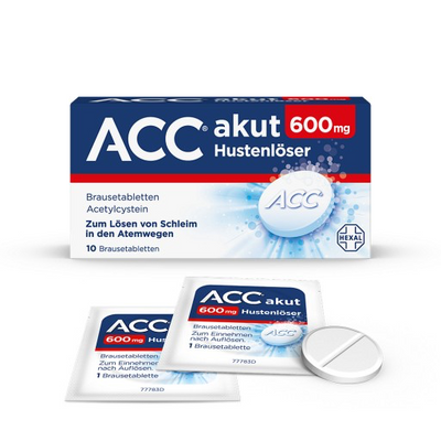 ACC akut 600 effervescent tablets - cough expectorant