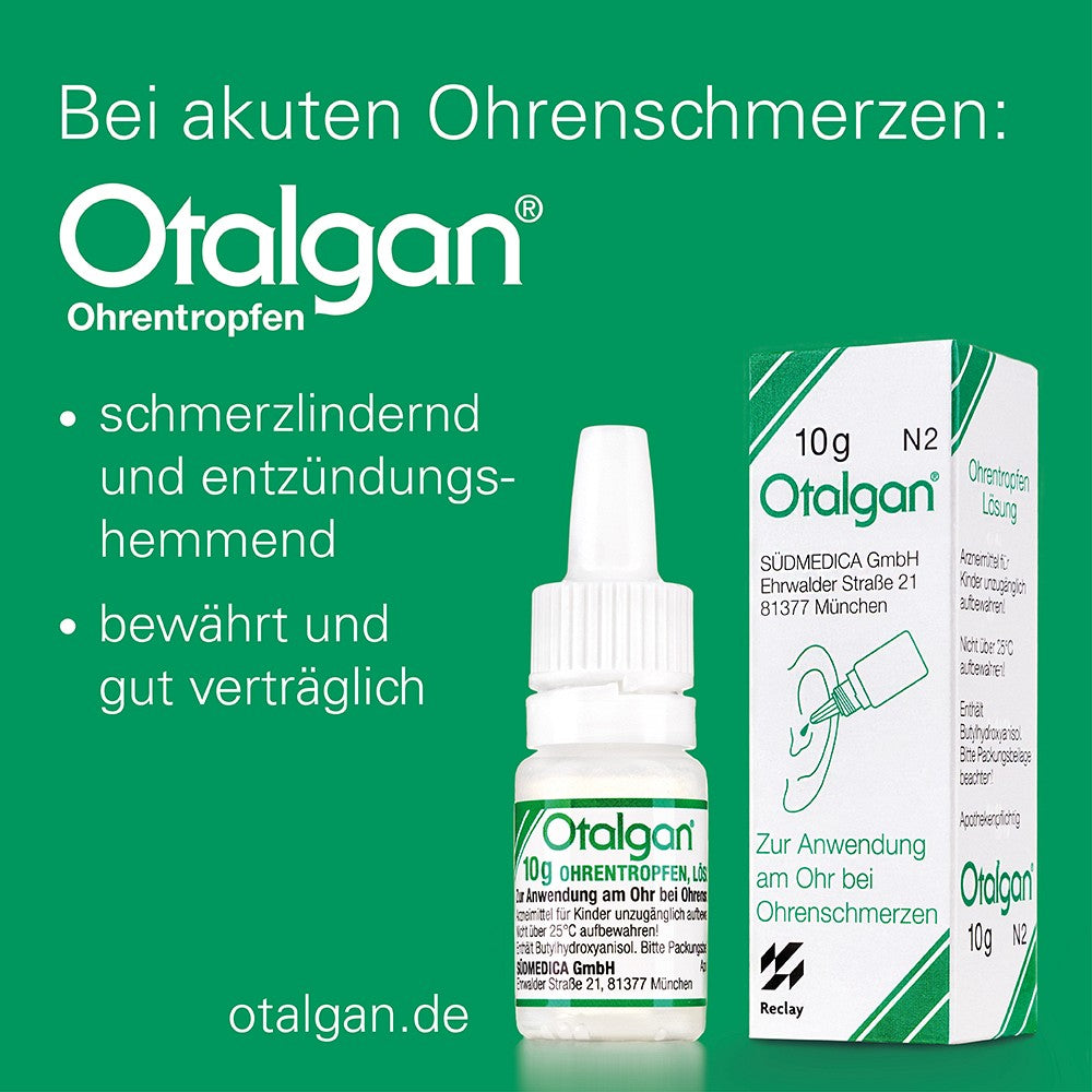 Otalgan Ohrentropfen – bei akuten Ohrenschmerzen