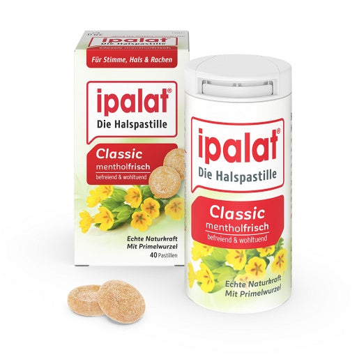 IPALAT throat lozenges classic - for sore and scratchy throats, strained voices, hoarseness and coughing. 
