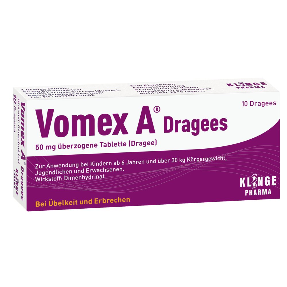 Vomex A® Dragees - For nausea and vomiting