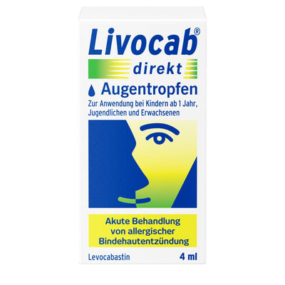 Livocab direkt Augentropfen - bei allergisch bedingten juckenden, tränenden oder geröteten Augen