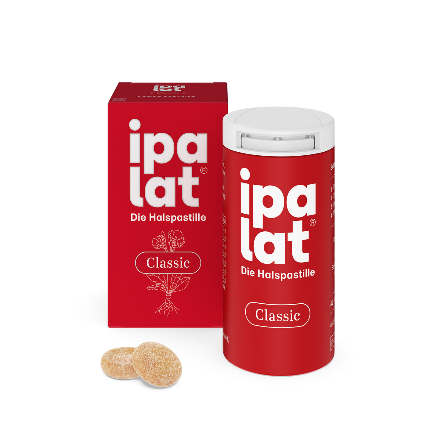 IPALAT throat lozenges classic - for sore and scratchy throats, strained voices, hoarseness and coughing. 