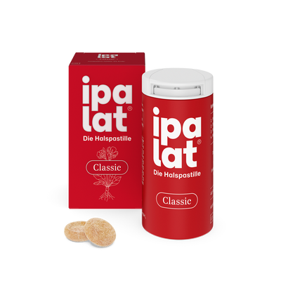 IPALAT Halspastillen classic - bei Heiserkeit und Halskratzen, strapazierter Stimme und Hustenreiz.