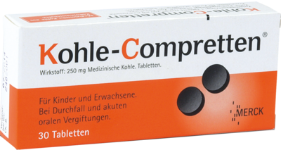 Kohle-Compretten Tabletten – bei akutem Durchfall
