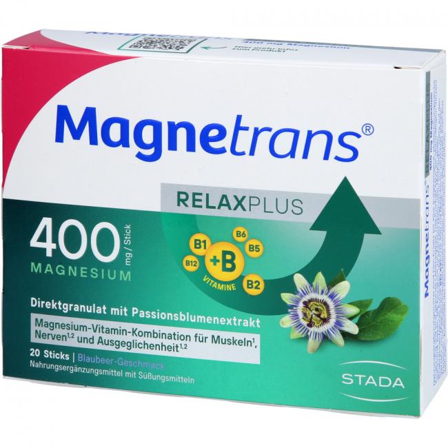 Magnetrans Relax+ 400mg Magnesium Granulat Sticks