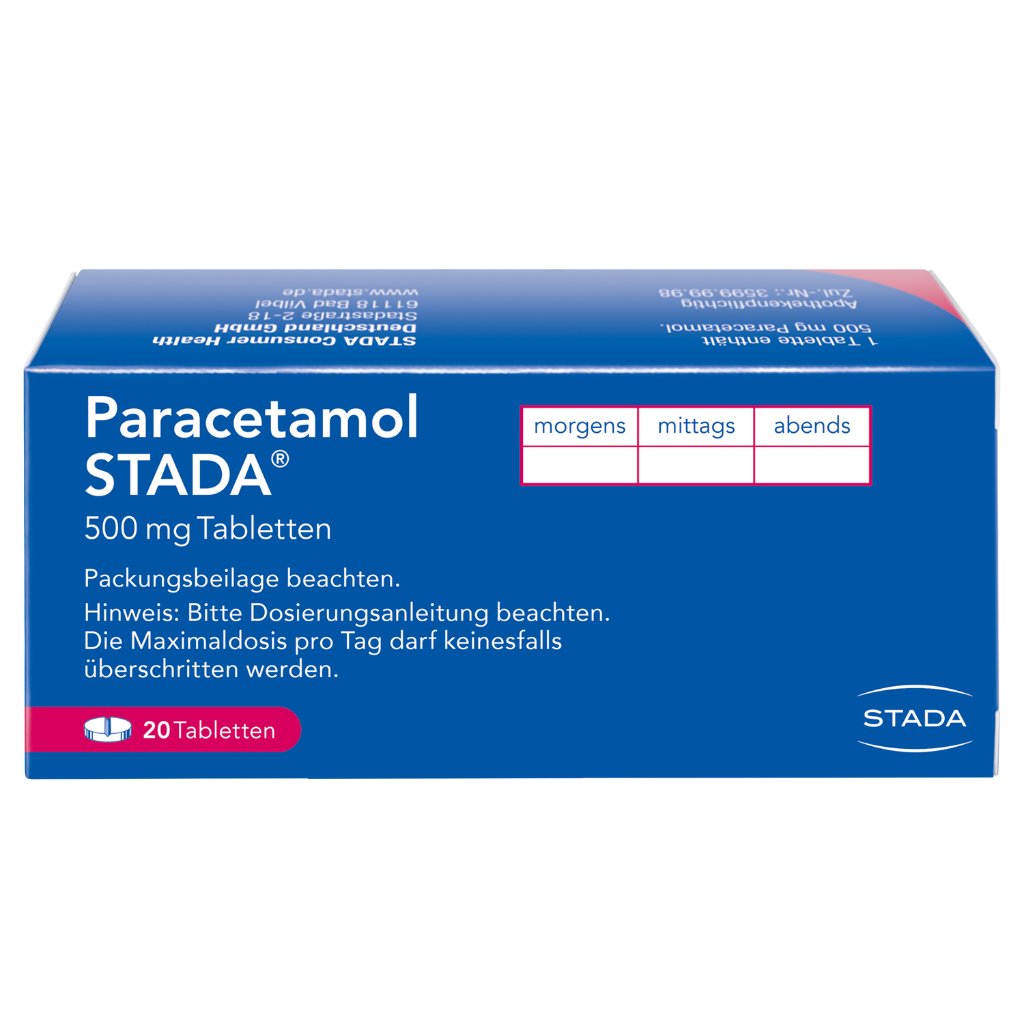 Paracetamol 500 mg tablets, for mild to moderate pain and fever